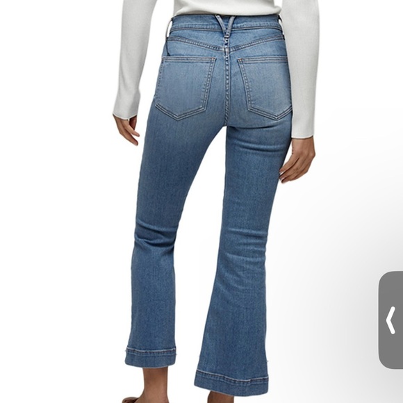 Veronica Beard Carson Ankle Flare Denim Jeans - Picture 8 of 9